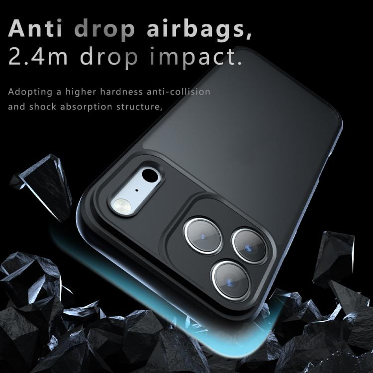 For iPhone Air Armor Precise Hole PC Hybrid TPU Phone Case(Frosted Black) - iPhone Air Cases by buy2fix | Online Shopping UK | buy2fix