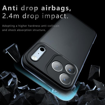 For iPhone Air Armor Precise Hole PC Hybrid TPU Phone Case(Frosted Black) - iPhone Air Cases by buy2fix | Online Shopping UK | buy2fix