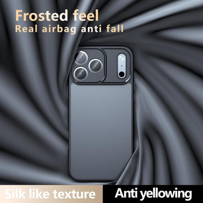 For iPhone Air Armor Precise Hole PC Hybrid TPU Phone Case(Frosted Black) - iPhone Air Cases by buy2fix | Online Shopping UK | buy2fix