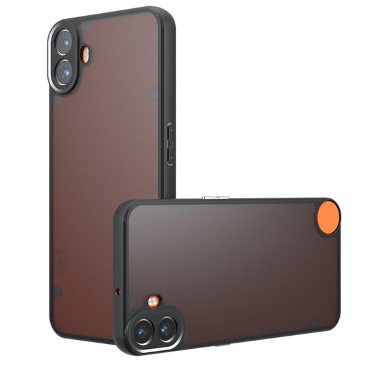 For Nothing CMF Phone 1 Armor Precise Hole PC Hybrid TPU Phone Case(Frosted Black) - Nothing Cases by buy2fix | Online Shopping UK | buy2fix