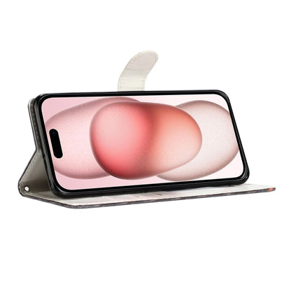 For iPhone 16 3D Pattern Leather Phone Case(3D Butterfly) by buy2fix