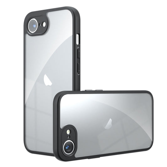 For iPhone 16e Armor Precise Hole PC Hybrid TPU Phone Case(Transparent) by buy2fix