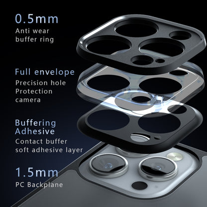 For iPhone 16 Armor Precise Hole PC Hybrid TPU Phone Case(Transparent) by buy2fix