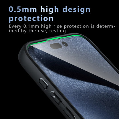 For iPhone 16 Armor Precise Hole PC Hybrid TPU Phone Case(Transparent) by buy2fix