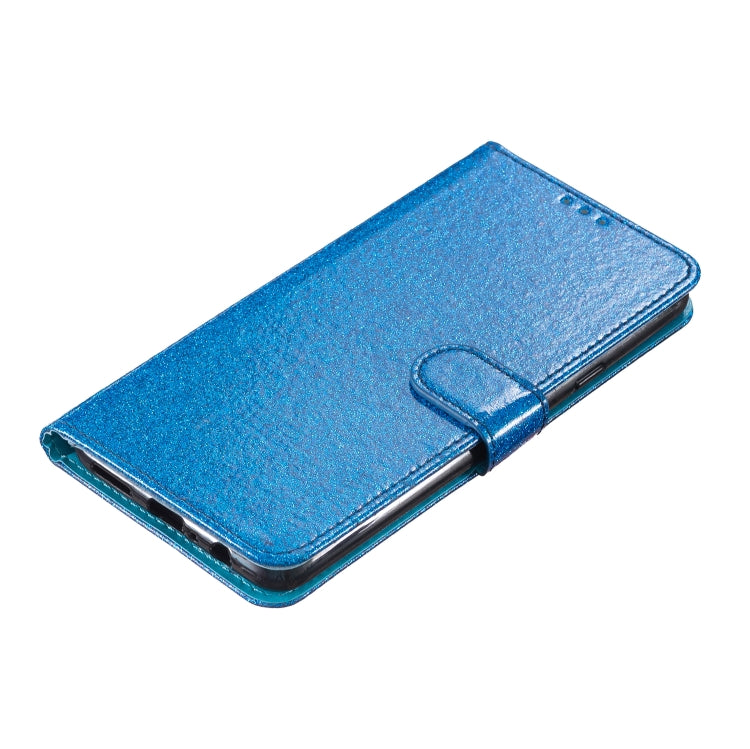 For Google Pixel 9 / 9 Pro Glitter Powder Flip Leather Phone Case(Blue) by buy2fix