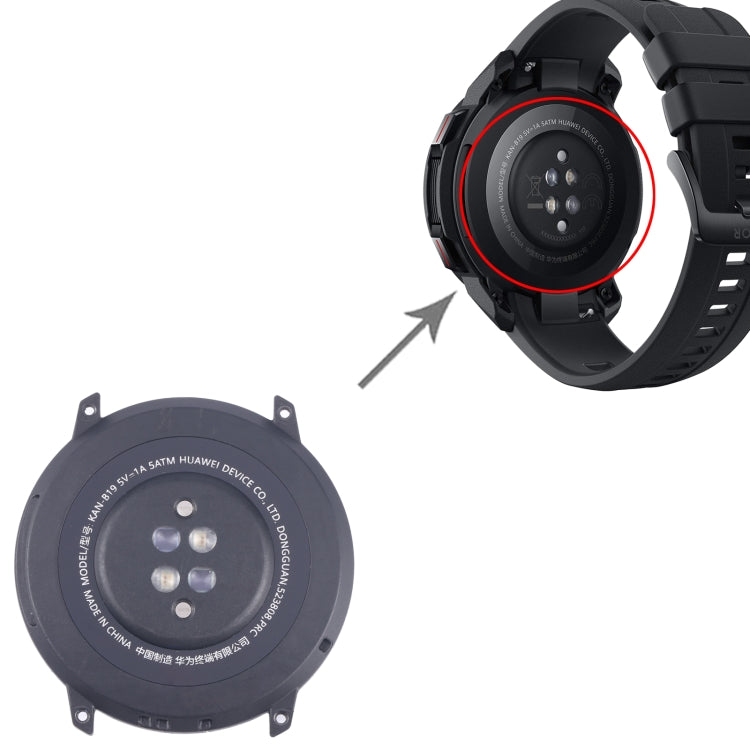 For Huawei Watch GS Pro 48mm Original Back Cover Full Assembly(Black) by buy2fix