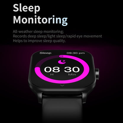 CY900 2.1 inch HD Square Screen Smart Watch, Supports Bluetooth Call / Health Monitoring(Purple) by buy2fix