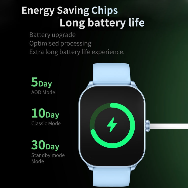 CY900 2.1 inch HD Square Screen Smart Watch, Supports Bluetooth Call / Health Monitoring(Blue) by buy2fix