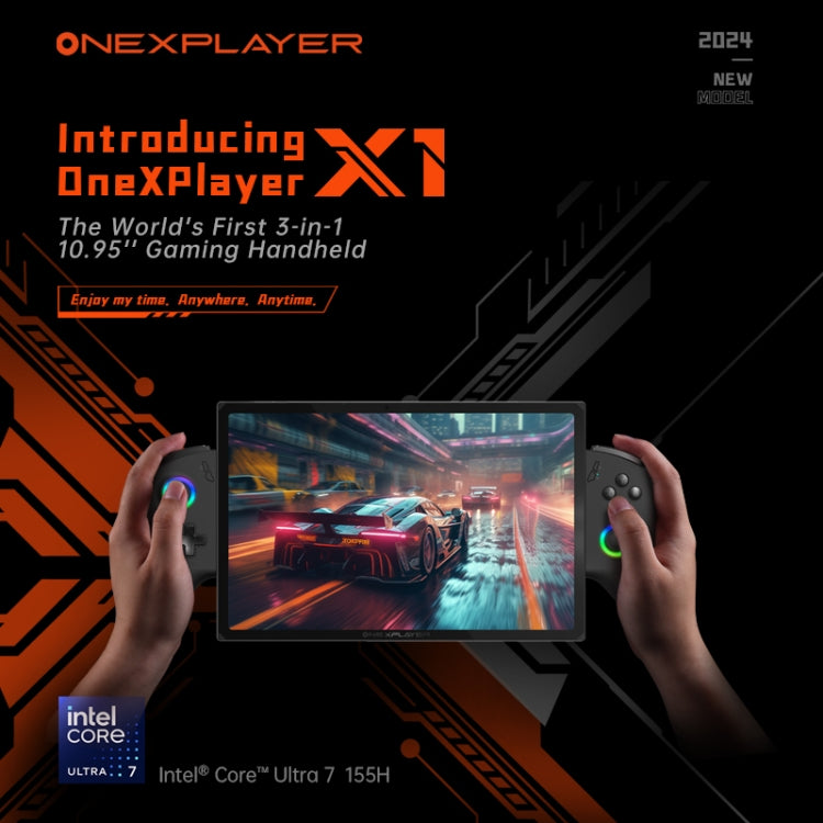 ONE-NETBOOK OneXPlayer X1 10.95 inch Handheld Game Console, 32GB+1TB, Windows 11 AMD Ryzen 7 8840U(Black) - Pocket Console by ONE-NETBOOK | Online Shopping UK | buy2fix