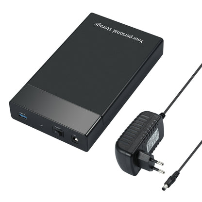 HDD 2.5 / 3.5 inch USB3.0 External Hard Drive Enclosure Case for Laptop Computer(EU Plug) by buy2fix