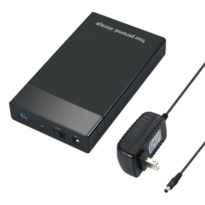 HDD 2.5 / 3.5 inch USB3.0 External Hard Drive Enclosure Case for Laptop Computer(US Plug) by buy2fix