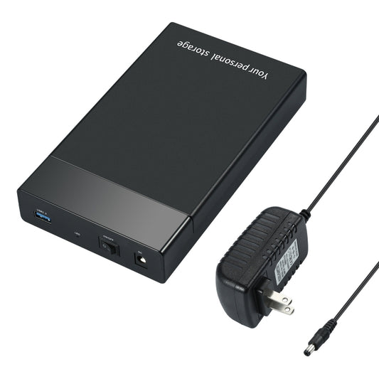 HDD 2.5 / 3.5 inch USB3.0 External Hard Drive Enclosure Case for Laptop Computer(US Plug) by buy2fix