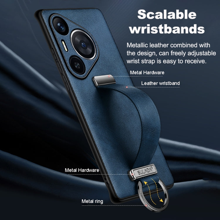 For Huawei nova 13 Pro SULADA PC Hybrid Leather Texture Skin Feel Shockproof Phone Case(Black) - Huawei Cases by SULADA | Online Shopping UK | buy2fix