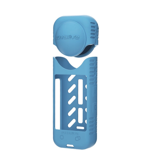 For Insta360 X4 / X5 Sunnylife Silicone Shockproof Case Lens Body Cover Kit(Blue) - Case & Bags by Sunnylife | Online Shopping UK | buy2fix