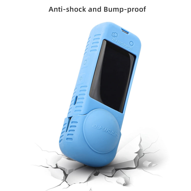 For Insta360 X4 / X5 Sunnylife Silicone Shockproof Case Lens Body Cover Kit(Blue) - Case & Bags by Sunnylife | Online Shopping UK | buy2fix