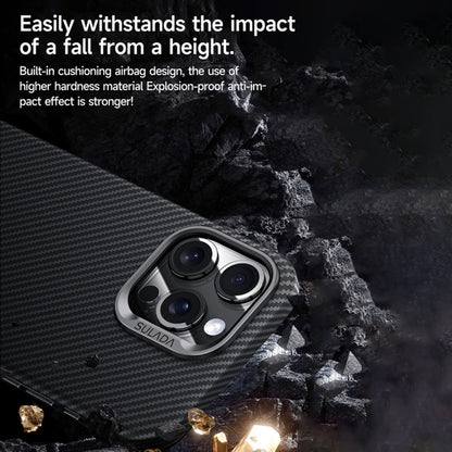 For iPhone 15 Pro SULADA 600D Kevlar Texture PC Shockproof Phone Case(Purple) - iPhone 15 Pro Cases by SULADA | Online Shopping UK | buy2fix