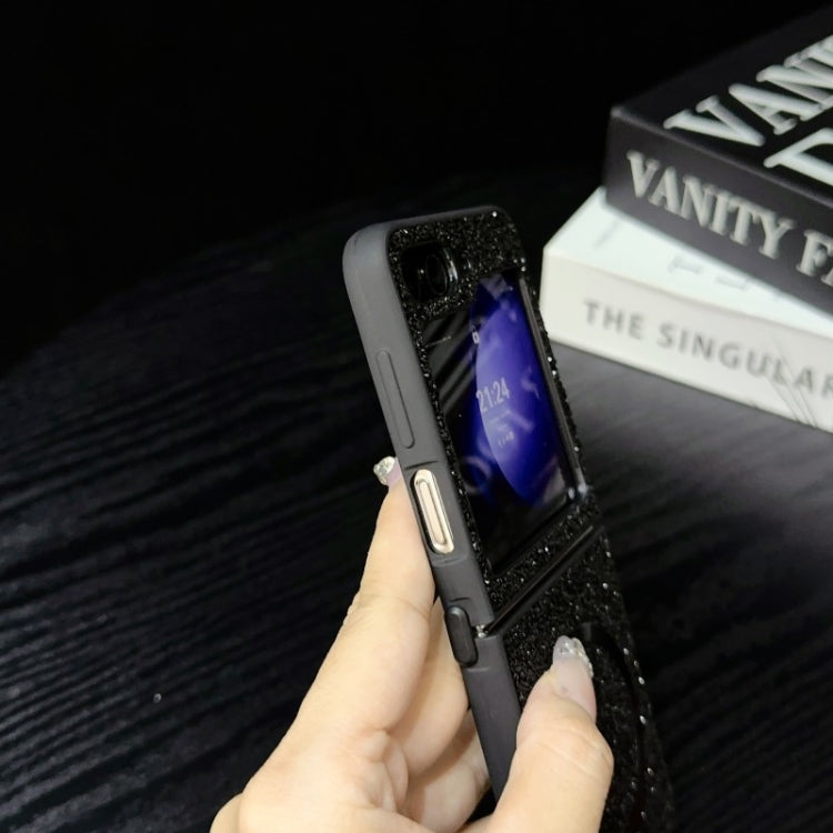 For Samsung Galaxy Z Flip3 Glitter MagSafe PC Phone Case(Silver) by buy2fix