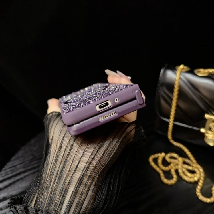 For Samsung Galaxy Z Fold4 Glitter MagSafe PC Phone Case(Silver) by buy2fix