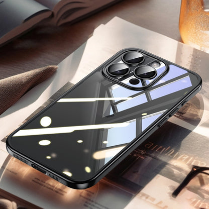 For iPhone 15 Pro SULADA Electroplating Frosted PC + TPU Shockproof Phone Case(Black) - iPhone 15 Pro Tempered Glass by SULADA | Online Shopping UK | buy2fix