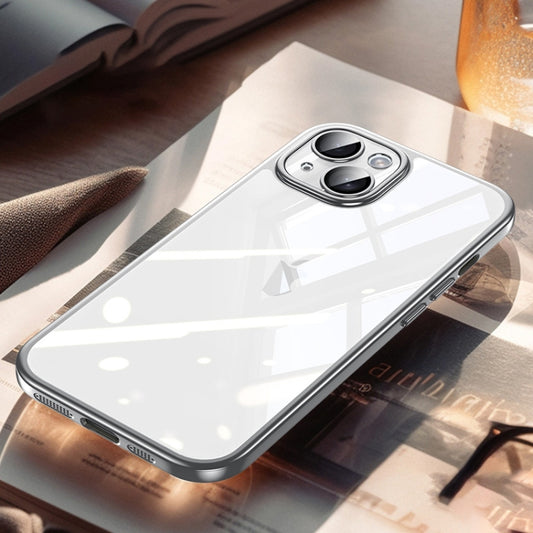 For iPhone 14 SULADA Electroplating Frosted PC + TPU Shockproof Phone Case(Silver) - iPhone 14 Cases by SULADA | Online Shopping UK | buy2fix