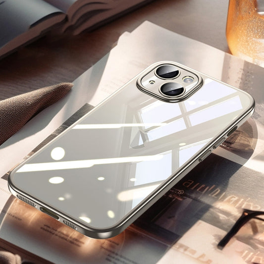 For iPhone 14 SULADA Electroplating Frosted PC + TPU Shockproof Phone Case(Grey) - iPhone 14 Cases by SULADA | Online Shopping UK | buy2fix