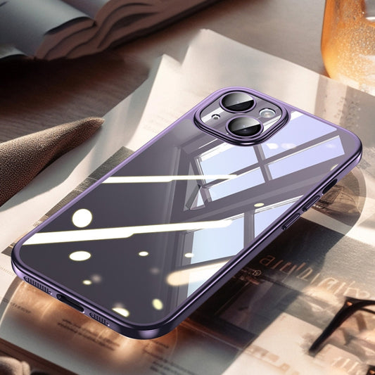 For iPhone 15 Plus SULADA Electroplating Frosted PC + TPU Shockproof Phone Case(Purple) - iPhone 15 Plus Cases by SULADA | Online Shopping UK | buy2fix