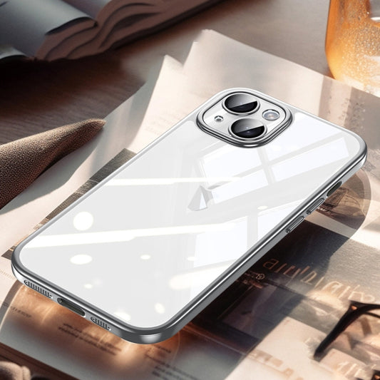 For iPhone 15 Plus SULADA Electroplating Frosted PC + TPU Shockproof Phone Case(Silver) - iPhone 15 Plus Cases by SULADA | Online Shopping UK | buy2fix