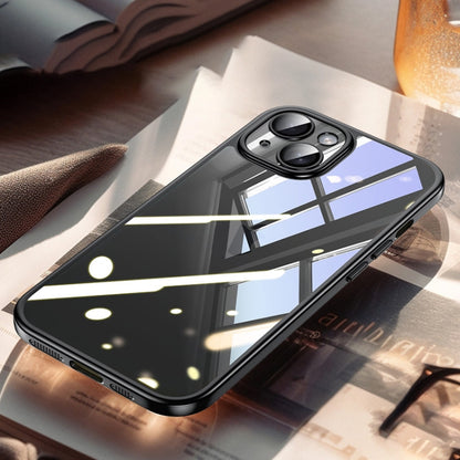 For iPhone 15 Plus SULADA Electroplating Frosted PC + TPU Shockproof Phone Case(Black) - iPhone 15 Plus Cases by SULADA | Online Shopping UK | buy2fix