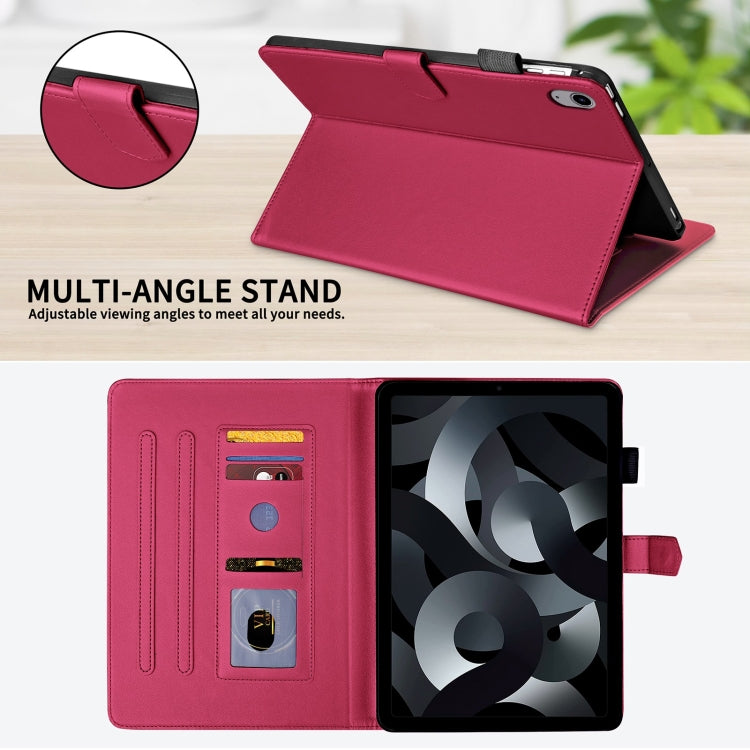For iPad 2025 / 2022 Rhombus Lattice Leather Smart Tablet Case(Red) - iPad 2025 / 2022 Cases by buy2fix | Online Shopping UK | buy2fix
