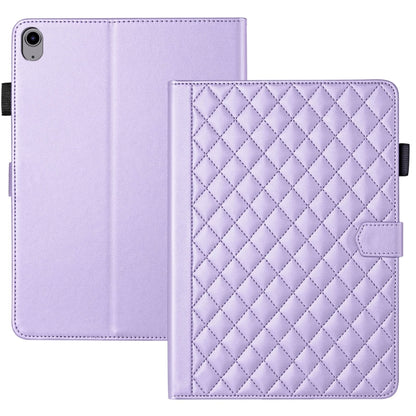 For iPad 2025 / 2022 Rhombus Lattice Leather Smart Tablet Case(Purple) - iPad 2025 / 2022 Cases by buy2fix | Online Shopping UK | buy2fix