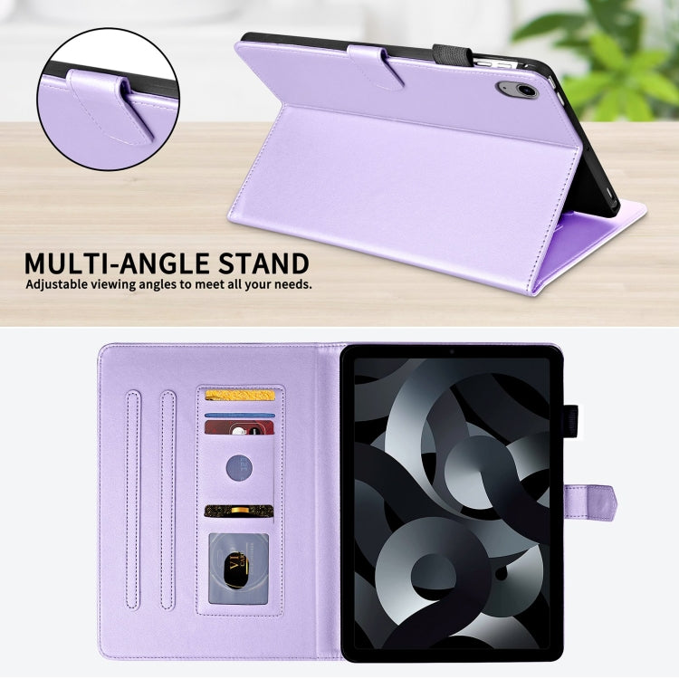 For iPad 2025 / 2022 Rhombus Lattice Leather Smart Tablet Case(Purple) - iPad 2025 / 2022 Cases by buy2fix | Online Shopping UK | buy2fix