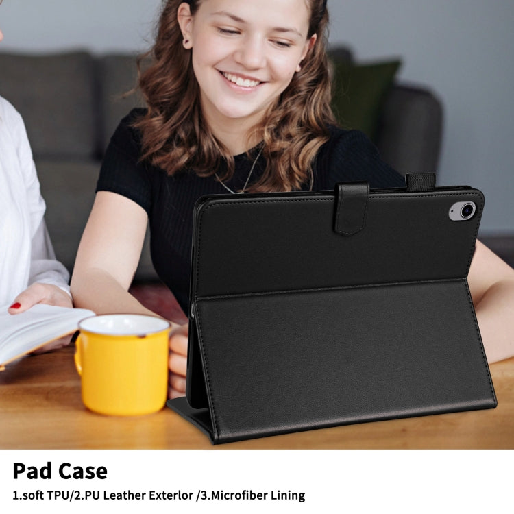 For iPad 2025 / 2022 Rhombus Lattice Leather Smart Tablet Case(Black) - iPad 2025 / 2022 Cases by buy2fix | Online Shopping UK | buy2fix