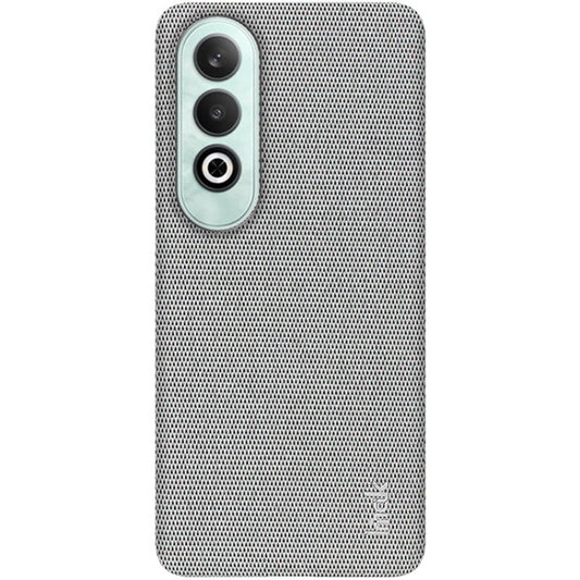 For OPPO K12 5G imak Ruiyi Series Cloth Texture PU + PC Phone Case(Light Grey) by imak