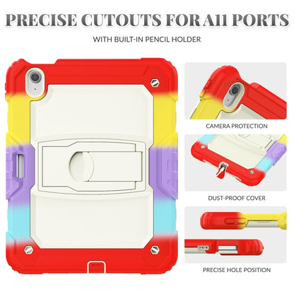 For iPad Air 11 2025 / 2024 Silicone Hydric PC Tablet Case with Shoulder Strap & Holder(Camouflage Red) - iPad Air 11 2025 / 2024 Cases by buy2fix | Online Shopping UK | buy2fix