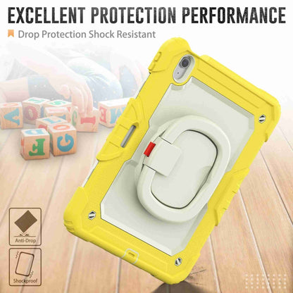 For iPad Air 11 2025 / 2024 Handle Silicone Hydric PC Tablet Case with Shoulder Strap(Yellow) - iPad Air 11 2025 / 2024 Cases by buy2fix | Online Shopping UK | buy2fix