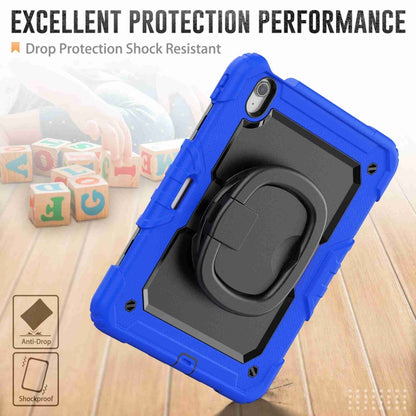 For iPad Air 11 2025 / 2024 Handle Silicone Hydric PC Tablet Case with Shoulder Strap(Blue) - iPad Air 11 2025 / 2024 Cases by buy2fix | Online Shopping UK | buy2fix