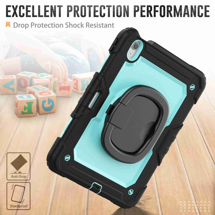 For iPad Air 11 2025 / 2024 Handle Silicone Hydric PC Tablet Case with Shoulder Strap(Light Blue PC) - iPad Air 11 2025 / 2024 Cases by buy2fix | Online Shopping UK | buy2fix