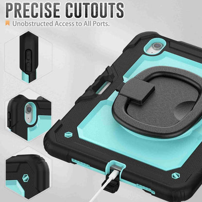 For iPad Air 11 2025 / 2024 Handle Silicone Hydric PC Tablet Case with Shoulder Strap(Light Blue PC) - iPad Air 11 2025 / 2024 Cases by buy2fix | Online Shopping UK | buy2fix