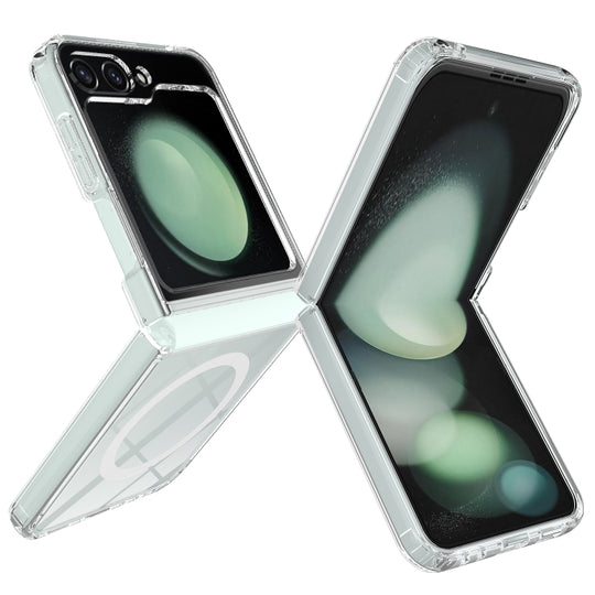 For Samsung Galaxy Z Flip6 Scratchproof PC Transparent MagSafe Phone Case