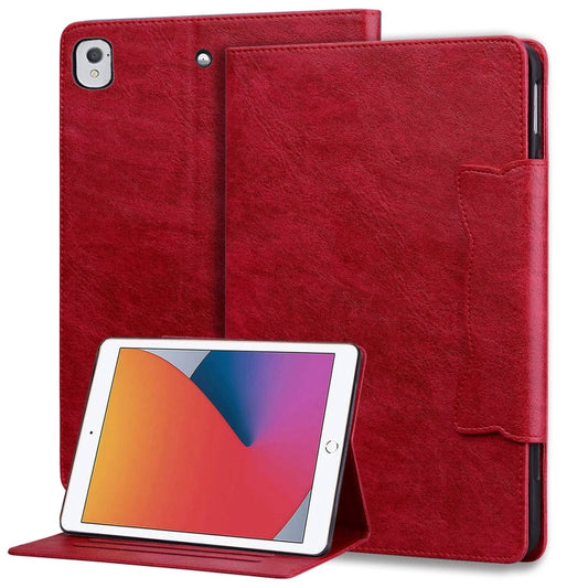For iPad Air / Air 2 / 9.7 2017 / 2018 Cat Buckle Leather Smart Tablet Case(Red) - iPad 9.7 (2018) & (2017) Cases by buy2fix | Online Shopping UK | buy2fix