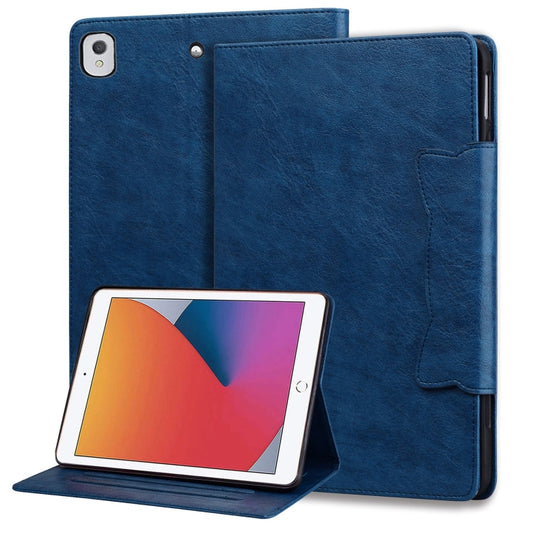 For iPad 9 10.2 2021 / 8 2020 / 7 2019 Cat Buckle Leather Smart Tablet Case(Royal Blue) - iPad 10.2 Cases by buy2fix | Online Shopping UK | buy2fix