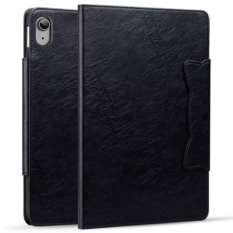 For iPad 2025 / 2022 Cat Buckle Leather Smart Tablet Case(Black) - iPad 2025 / 2022 Cases by buy2fix | Online Shopping UK | buy2fix