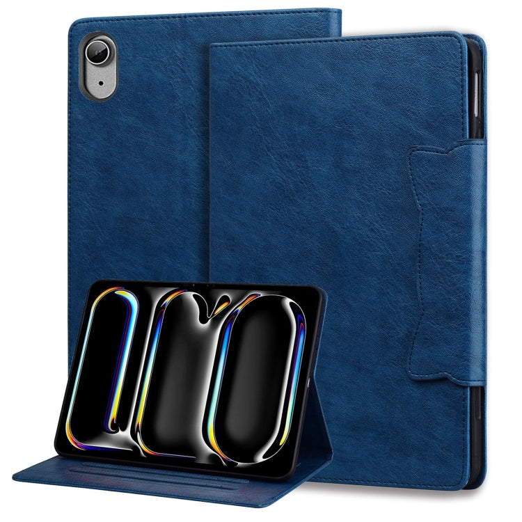 For iPad 2025 / 2022 Cat Buckle Leather Smart Tablet Case(Royal Blue) - iPad 2025 / 2022 Cases by buy2fix | Online Shopping UK | buy2fix