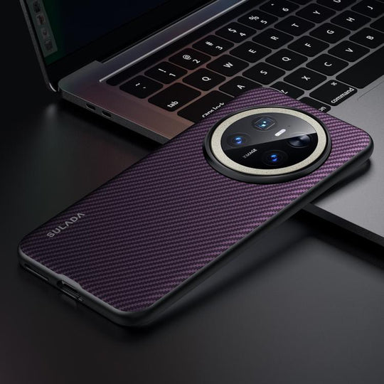 For Huawei Mate 70 SULADA 600D Kevlar Texture PC Shockproof Phone Case(Purple)