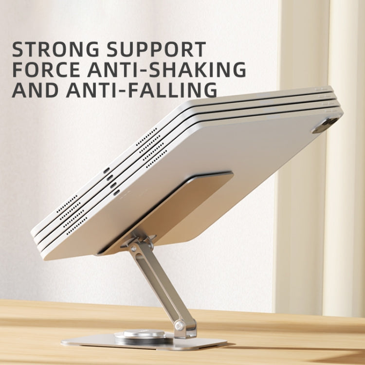 ROCK Desktop Rotating Metal Mobile Phone Holder(Grey) - Desktop Holder by ROCK | Online Shopping UK | buy2fix