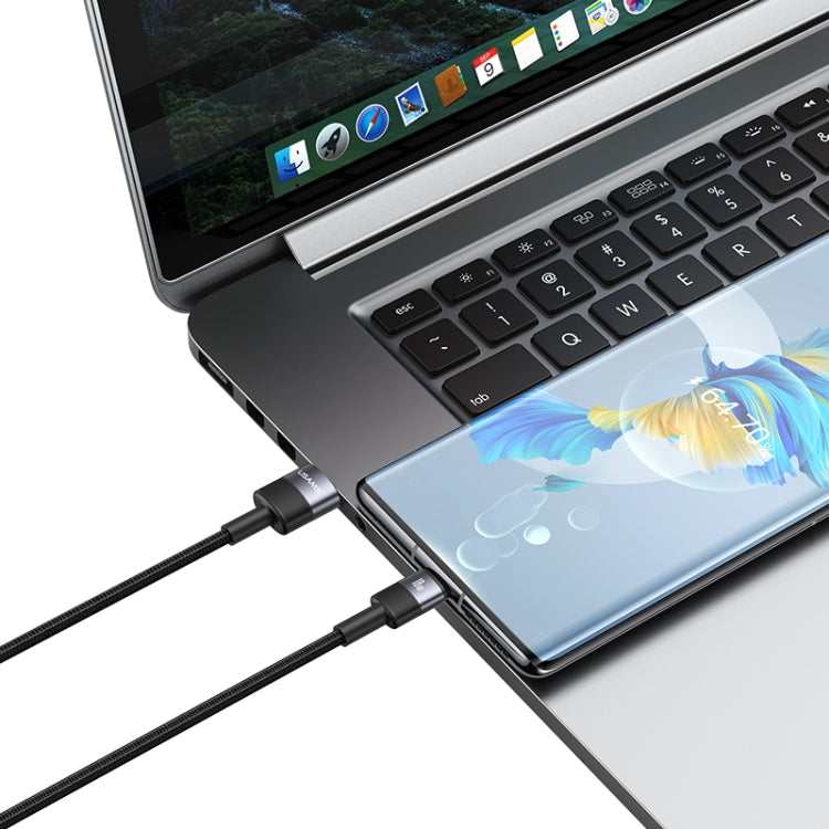 USAMS SJ718 3A USB to USB-C/Type-C Aluminum Alloy Data Cable, Length: 1.2m(Tarnish) - USB-C & Type-C Cable by USAMS | Online Shopping UK | buy2fix