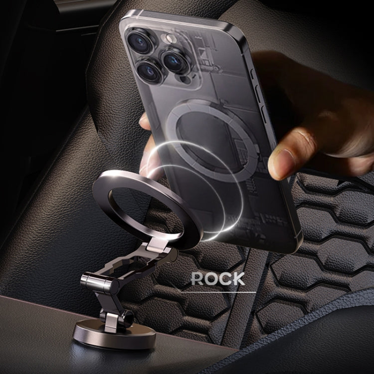 ROCK Q08 Car Magnetic Foldable Phone Holder(Black) - Universal Car Holders by ROCK | Online Shopping UK | buy2fix