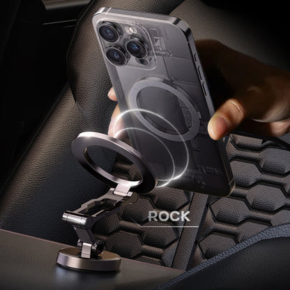 ROCK Q08 Car Magnetic Foldable Phone Holder(Black) - Universal Car Holders by ROCK | Online Shopping UK | buy2fix