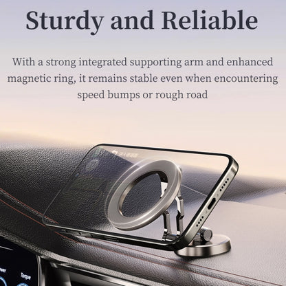 ROCK Q08 Car Magnetic Foldable Phone Holder(Black) - Universal Car Holders by ROCK | Online Shopping UK | buy2fix