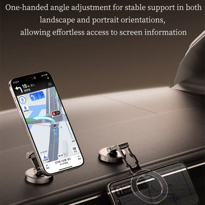 ROCK Q08 Car Magnetic Foldable Phone Holder(Black) - Universal Car Holders by ROCK | Online Shopping UK | buy2fix